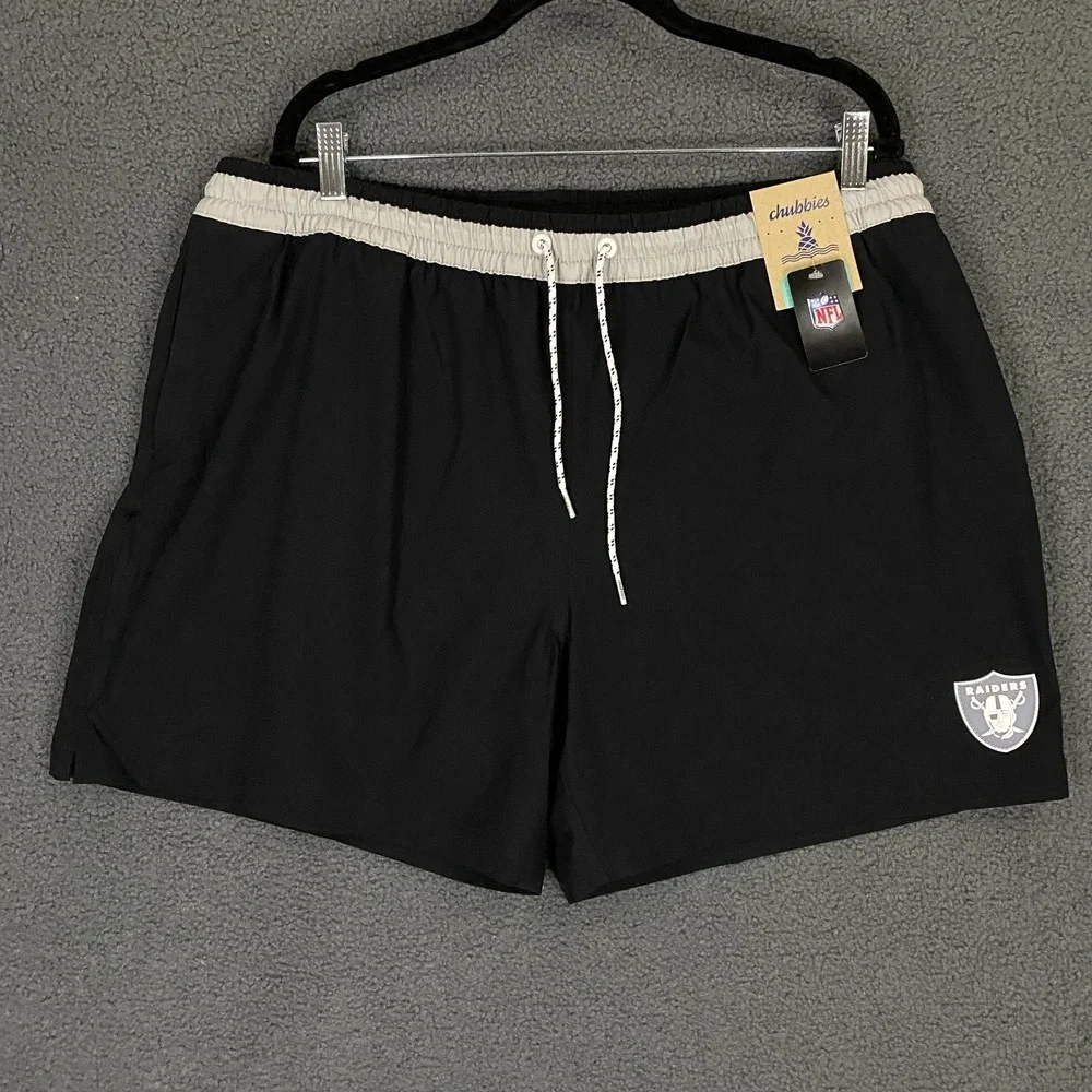 Chubbies Secret Raiders Shorts Mens 2XL Black 5.5